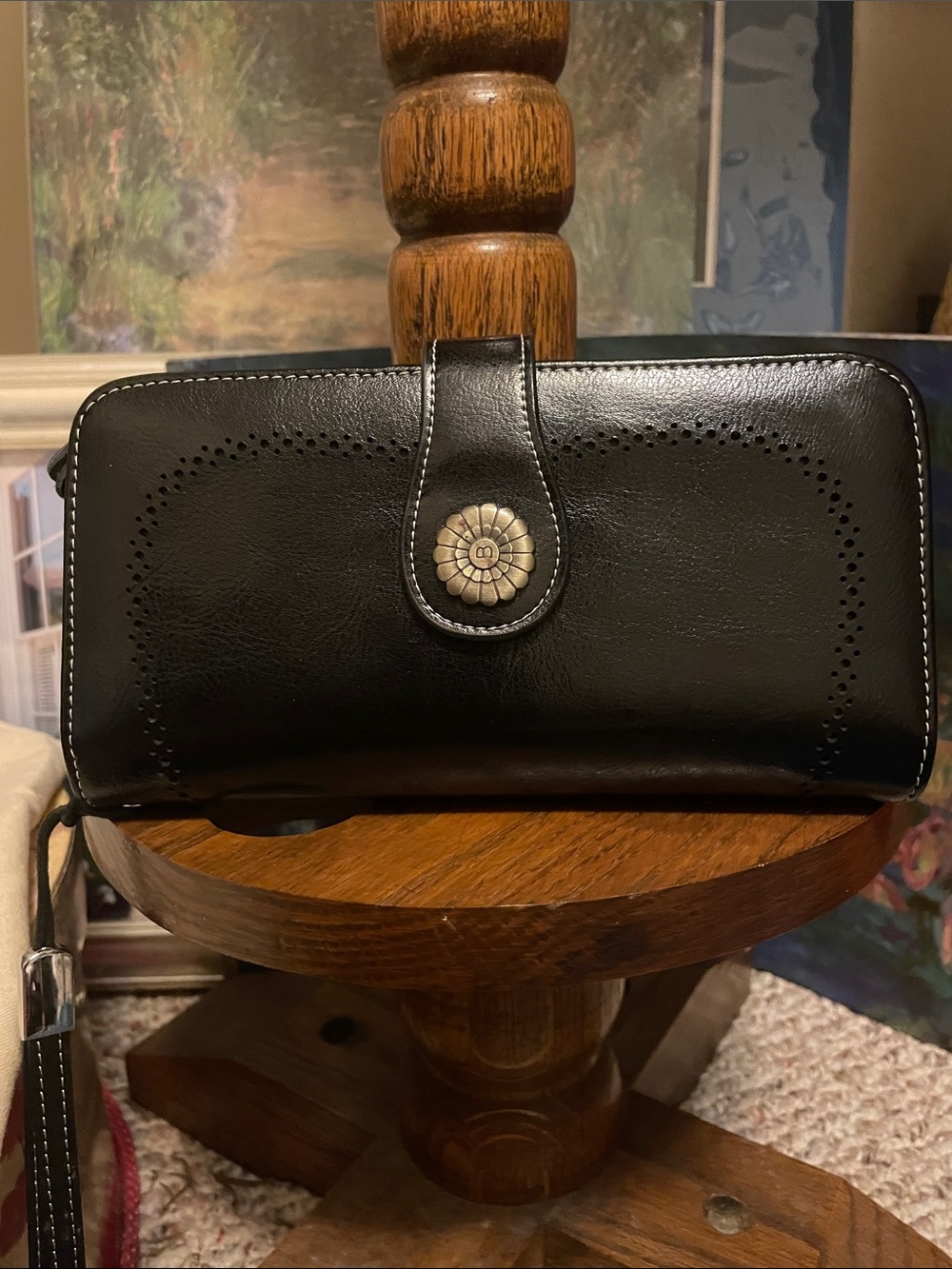 Bostanten Black Clutch/Wallet